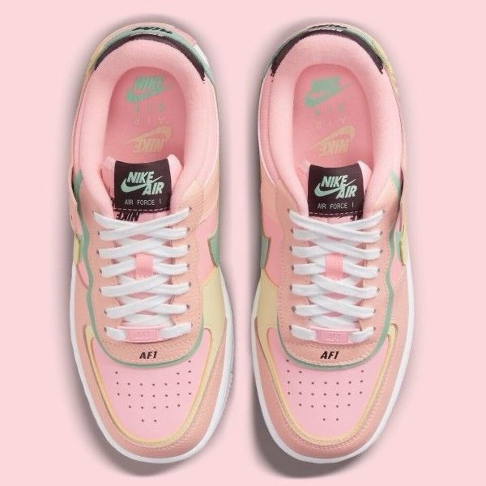 Nike Air Force 1 Shadow Arctic Punch Barely Volt Women’s Sneakers 7 CU8591-60